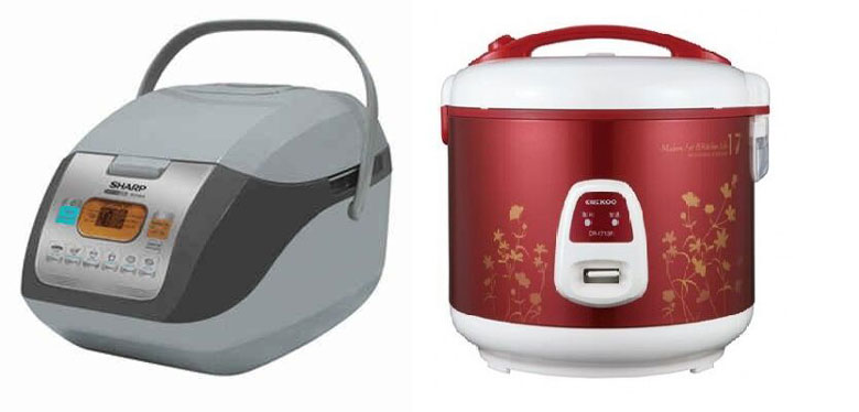 So sánh nồi cơm điện Cuckoo và Sharp nên mua loại nào?