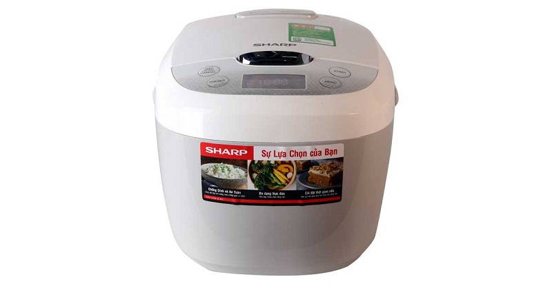 Nồi com điện Sharp 1.8 lít KS-COM180EV-WH/GY