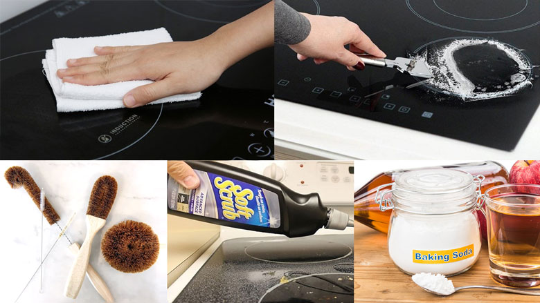 Các dụng cụ vệ sinh mặt bếp từ