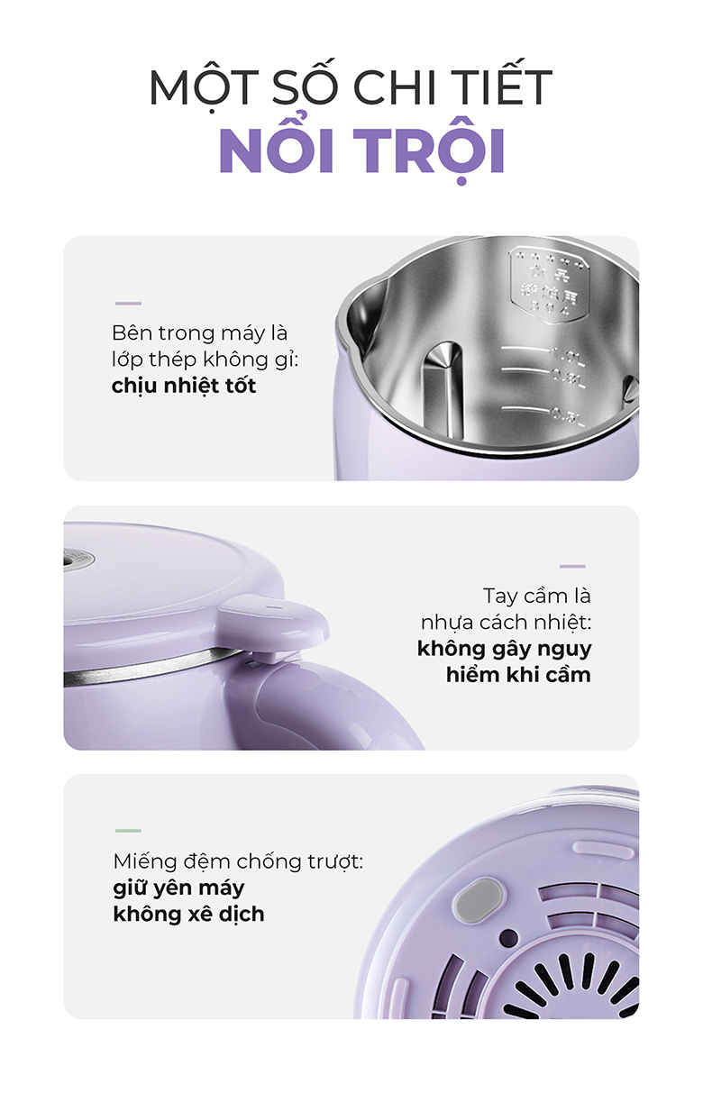 Máy xay sữa hạt MAGIC Eco 1.2 lít A-100 - Thiết kế tiện lợi, an toàn