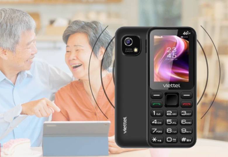 Điện thoại Viettel T2 4G Black - tiện dụng và ổn định