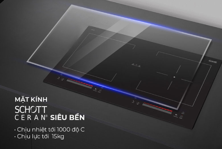 Mặt kính bếp từ Schott Ceran Đức