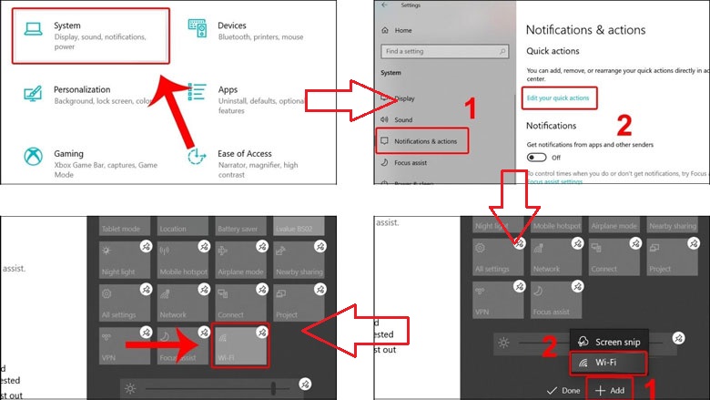 Lỗi mất wifi trên laptop, có bị ẩn biểu tường Wifi không?