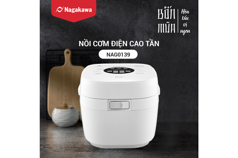 Có nên mua nồi cơm điện cao tần không? Nồi cơm điện cao tần Nagakawa 1.2 lít NAG0139