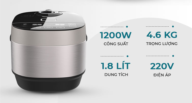 Có nên mua nồi cơm điện cao tần không? Nồi cơm điện cao tần Sunhouse Mama 1.8 lít SHD8959