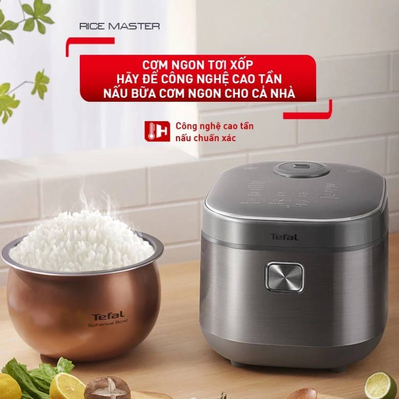Có nên mua nồi cơm điện cao tần không? Nồi cơm điện tử Tefal RK818A68 - 1.8L