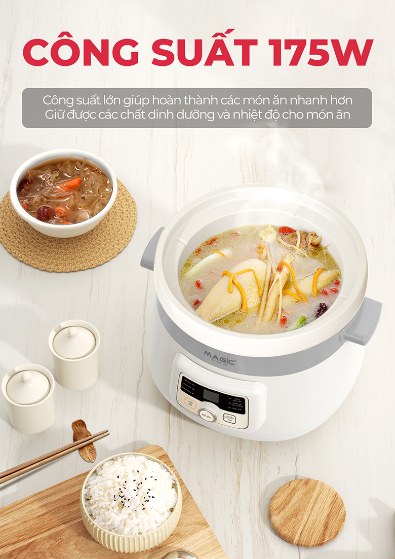 Nồi kho hầm đa năng A-050 Magic - Công suất 175W 