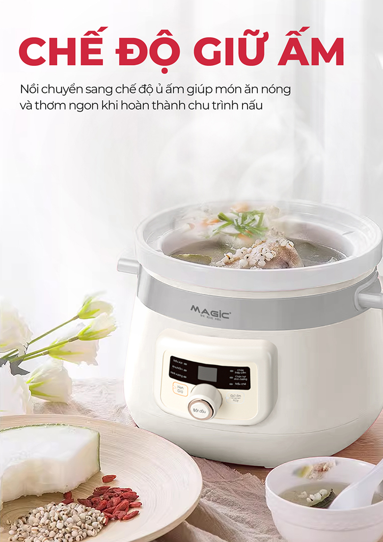 Nồi kho hầm đa năng A-050 Magic - Chế độ giữ ấm tự động 