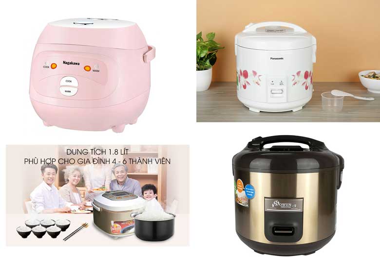 Nồi cơm điện tử loại nào tốt? Nhắc đến hãng Nagakawa, Panasonic, Sharp, Sowun