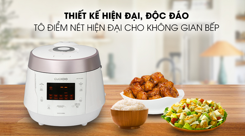 Các loại nồi cơm điện Cuckoo - Nồi cơm áp suất điện tử Cuckoo 1.8 lít CRP-PK1000S/P2PIVNCV hồng