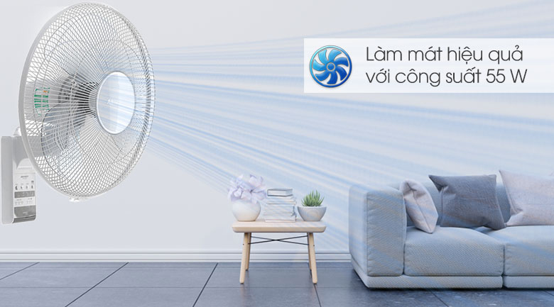 Quạt treo Toshiba F-WSA20(H)VN 55W - Công suất 55W mạnh mẽ