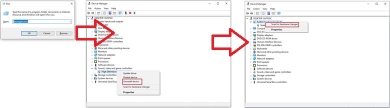 Máy không nhận tai nghe Win 10, cài đặt lại driver âm thanh