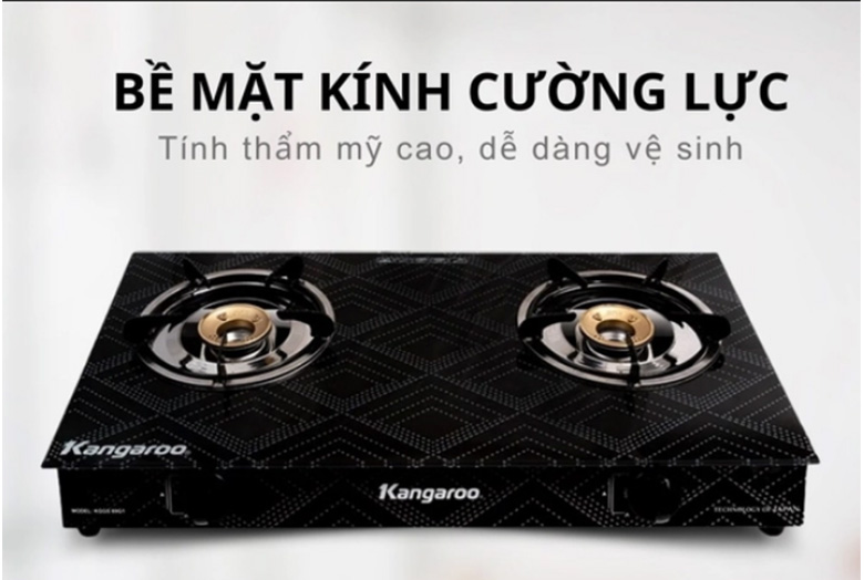 Mặt bếp kính cường lực - Bếp gas Kangaroo KGGS69G1