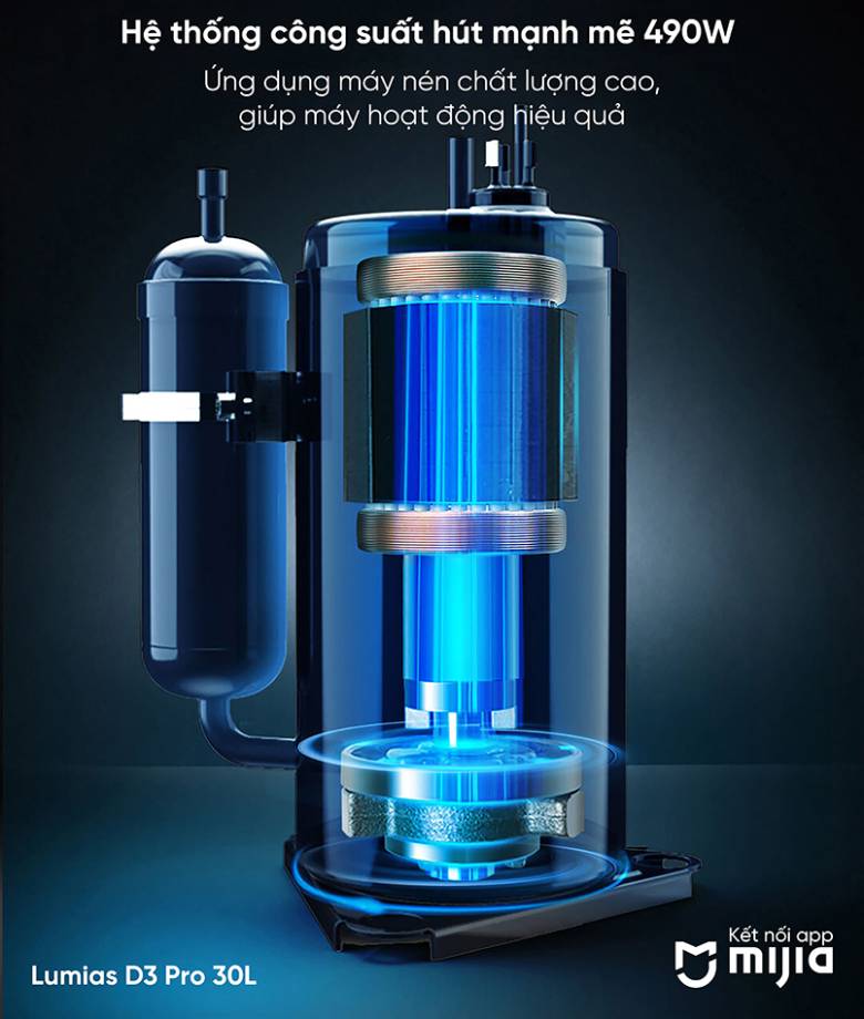  Máy hút ẩm 30L LUMIAS D3 PRO - Công suất mạnh mẽ