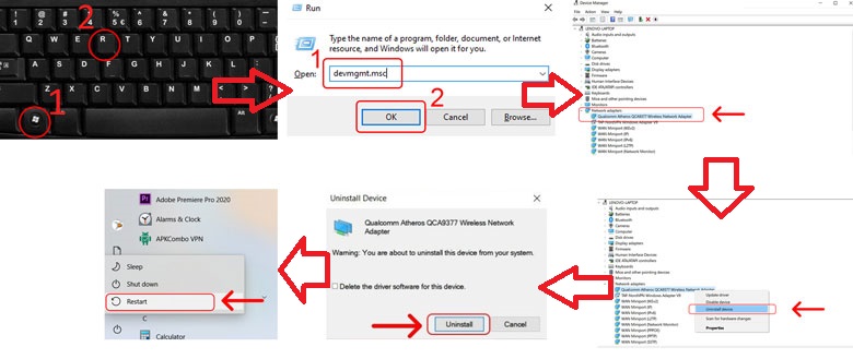 Laptop bị mất Driver Wifi, cách gỡ Driver Wifi