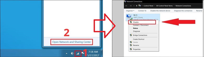 Card Wifi bị lỗi sửa nhanh