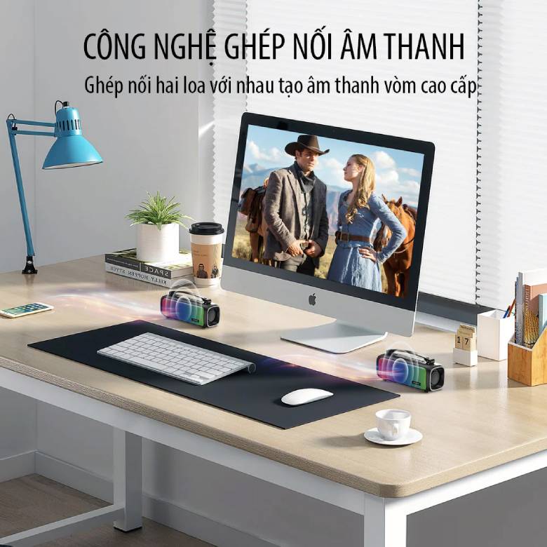 Công nghệ TWS - Loa kháng nước IPX4 SOUNARC P3 Portable Speaker - Blue