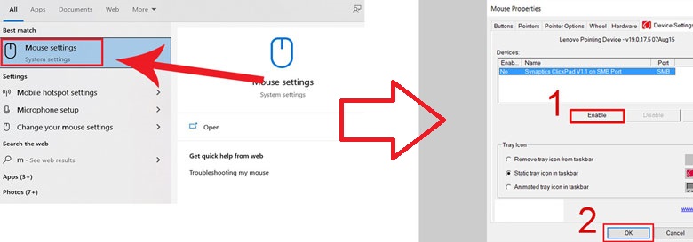Chuột cảm ứng laptop Dell bị đơ sửa mở lại Touchpad trên laptop Dell