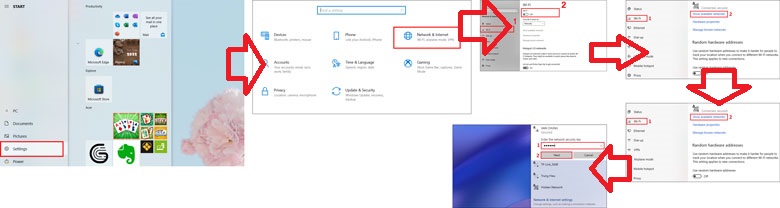 Mở Wifi laptop Dell, dùng Settings