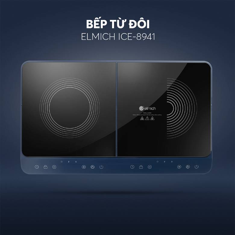  Bếp từ đôi để bàn Elmich ICE-8941