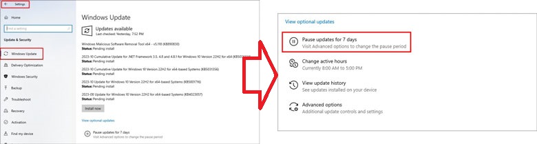 Laptop không vào được màn hình desktop, càn tắt update Win