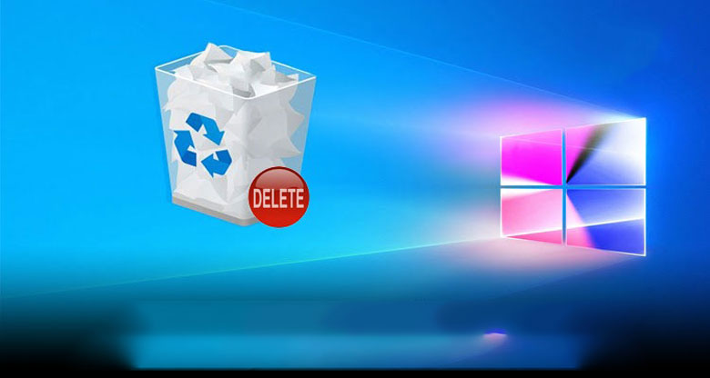 Không vào được màn hình chính của laptop, xoá các file không cần thiết
