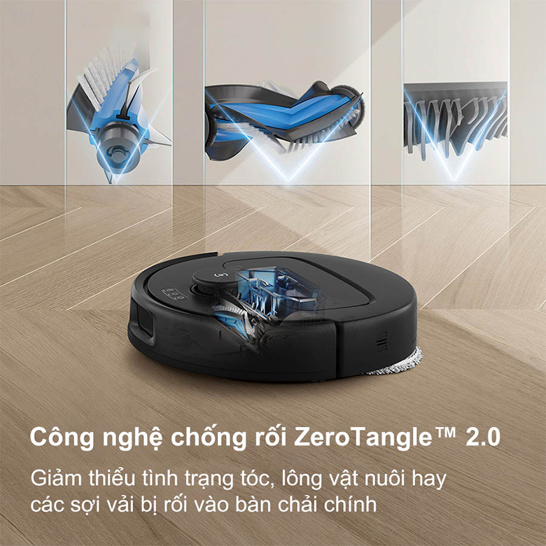 Robot hút bụi thông minh ECOVACS N30 PRO OMNI(màu trắng) - Công nghệ chống rối ZeroTangle™ 2.0