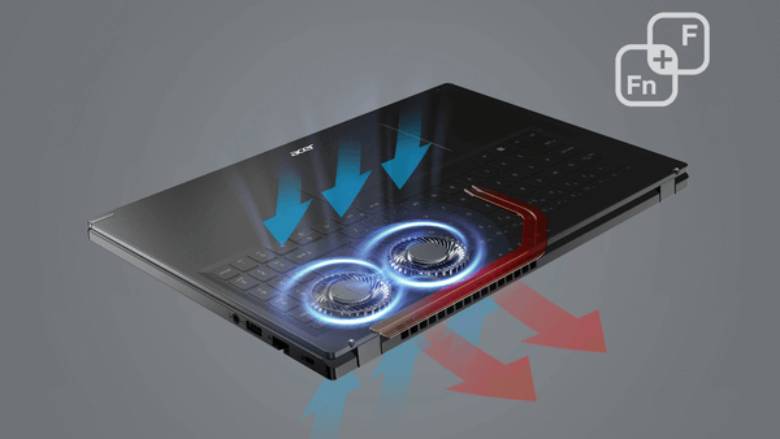  Laptop Acer Gaming Aspire 5 A515 58GM 53PZ tản nhiệt hiệu quả