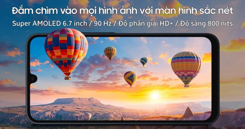 Điện thoại Samsung Galaxy A16 5G 8GB/128GB Vàng màn hình sắc nét