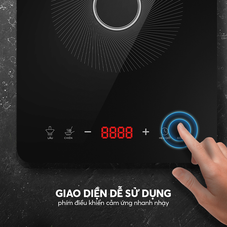 Bếp từ đơn Elmich ICE-9091 - Giao diện dễ dùng