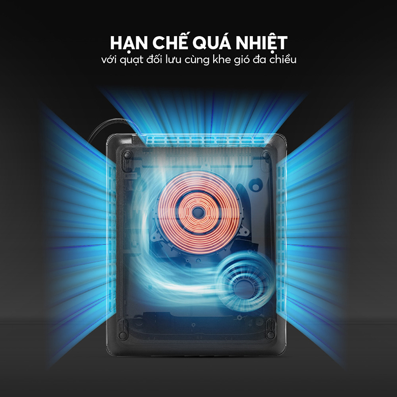 Bếp từ đơn Elmich ICE-9091 - Quạt tản nhiệt lớn