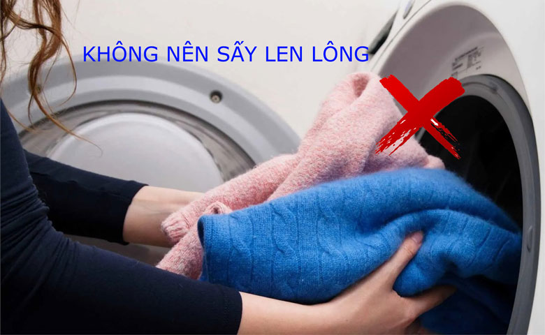 Áo len có sấy được không? - Không lên sấy áo len lông