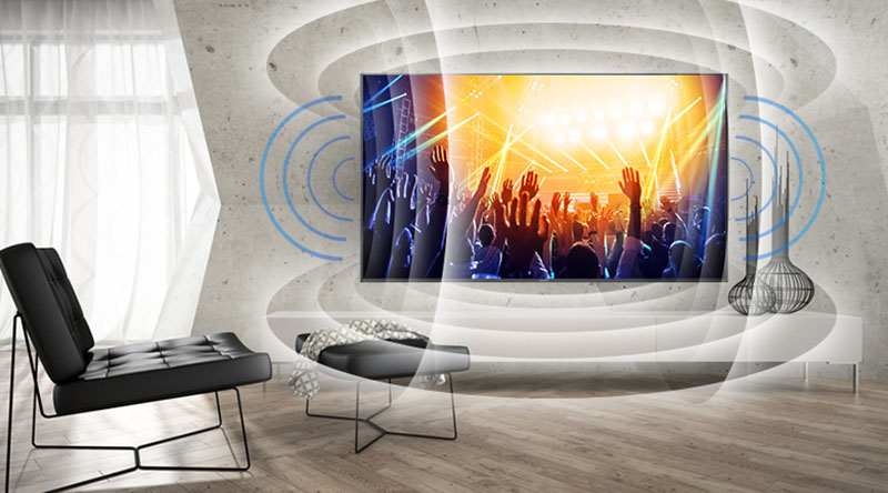 Âm thanh tivi Sony 70X8300F vòm sống động, bùng nổ mạnh mẽ