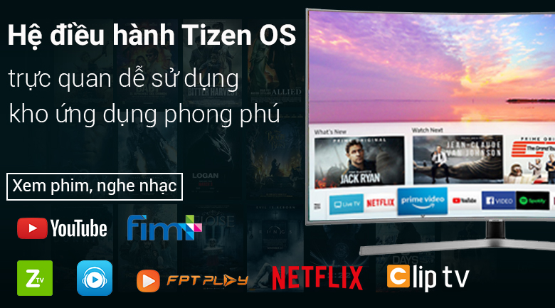 Hệ điều hành Tizen OS dễ dàng, phong phú - Tivi Samsung 65NU7500 75 inch