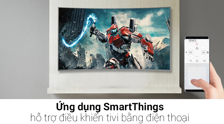 SmartThing UA65NU7500KXXV TV Samsung mọi ứng dụng trên TV sẽ được điều khiển qua điện thoại