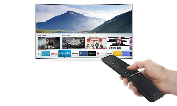 One Remote đa nhiệm mọi ứng dụng rất tiện lợi - Smart Tivi Samsung 4K 65 inch UA65NU7500KXXV 