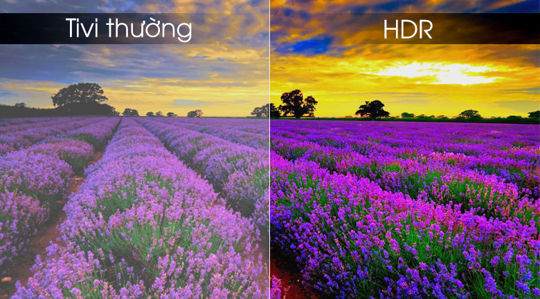 Công nghệ HDR độ tương phản ánh sáng vượt bậc Tivi UA49RU8000 Samsung