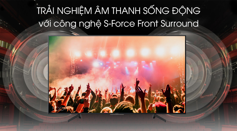 tivi Sony 49X8000G âm thanh sống động