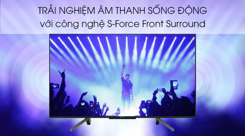 tivi Sony 43W660G công nghệ âm thanh S-Force Front Surround