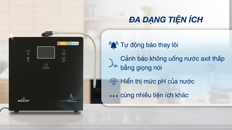 Máy lọc nước điện giải ion kiềm robot, có tốt không?