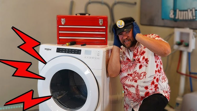 Máy sấy quần áo bị lỗi kêu to khi hoạt động