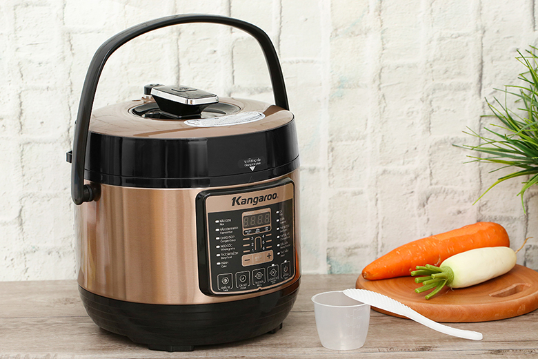 Kiểu dáng sang trọng, nhỏ gọn - Hướng dẫn sử dụng nồi áp suất điện Kangaroo