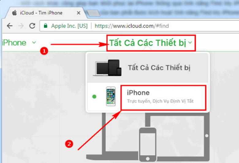 Cách mở iPhone bị vô hiệu hóa, bằng iCloud