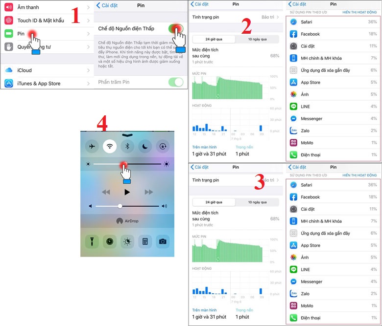Cách tiết kiệm pin iPhone rất dễ