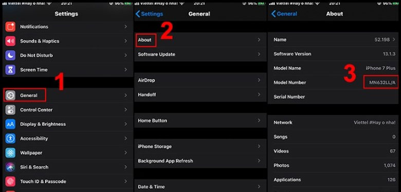 Cách kiểm tra nguồn gốc iPhone trên cài đặt