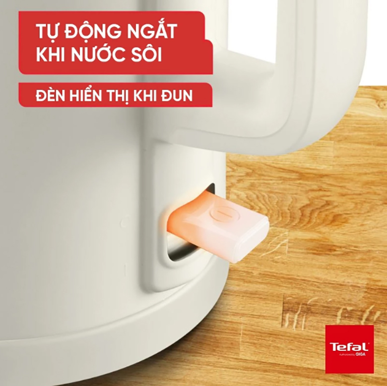 Bình đun siêu tốc 1.5L Tefal KO140AE0 - Chức năng tự động ngắt an toàn