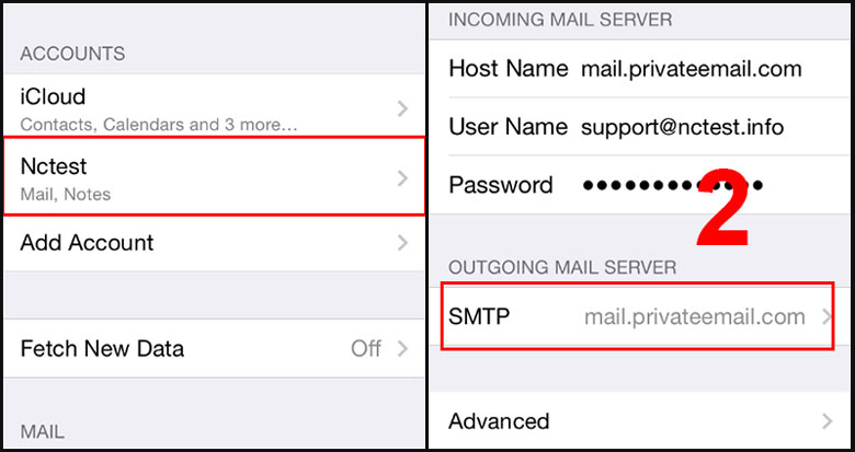 Tạo tài khoản email trên điện thoại iPhone, việc khắc phục không nhận mail công ty