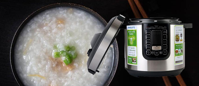Nấu cháo bằng nồi áp suất điện