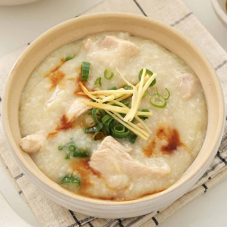 Nấu cháo bằng nồi áp suất điện - Cháo gà