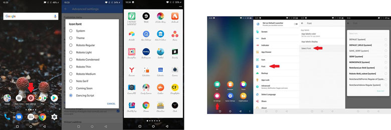 Cách chỉnh kiểu chữ trên điện thoại dùng bên thứ 3